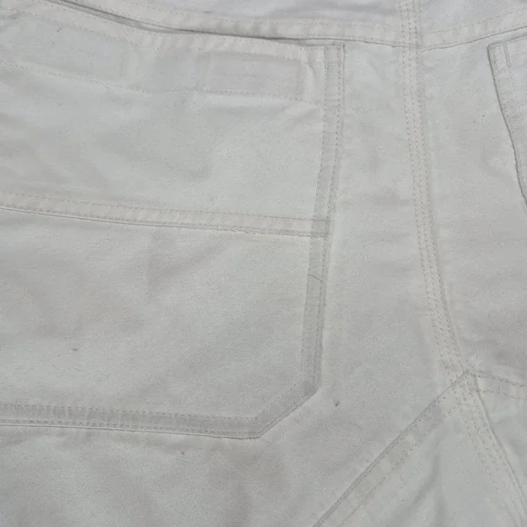 Burton Snowboard Pants Mens Small White Living Lining Reinforced Knees - Picture 12 of 14